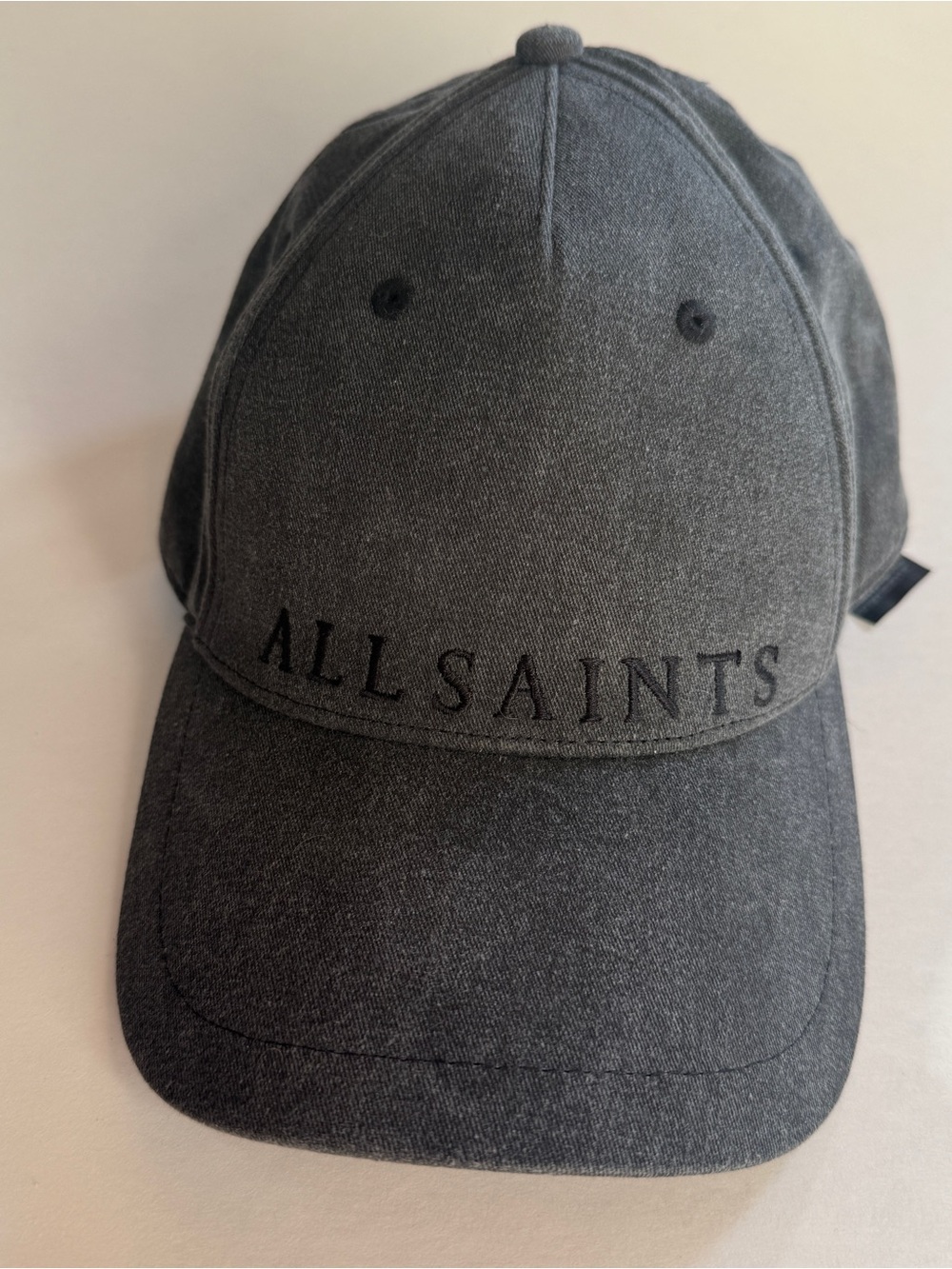 All Saints Charcoal Gray Logo Baseball Cap